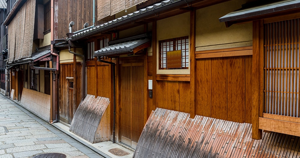京都の町屋の外観